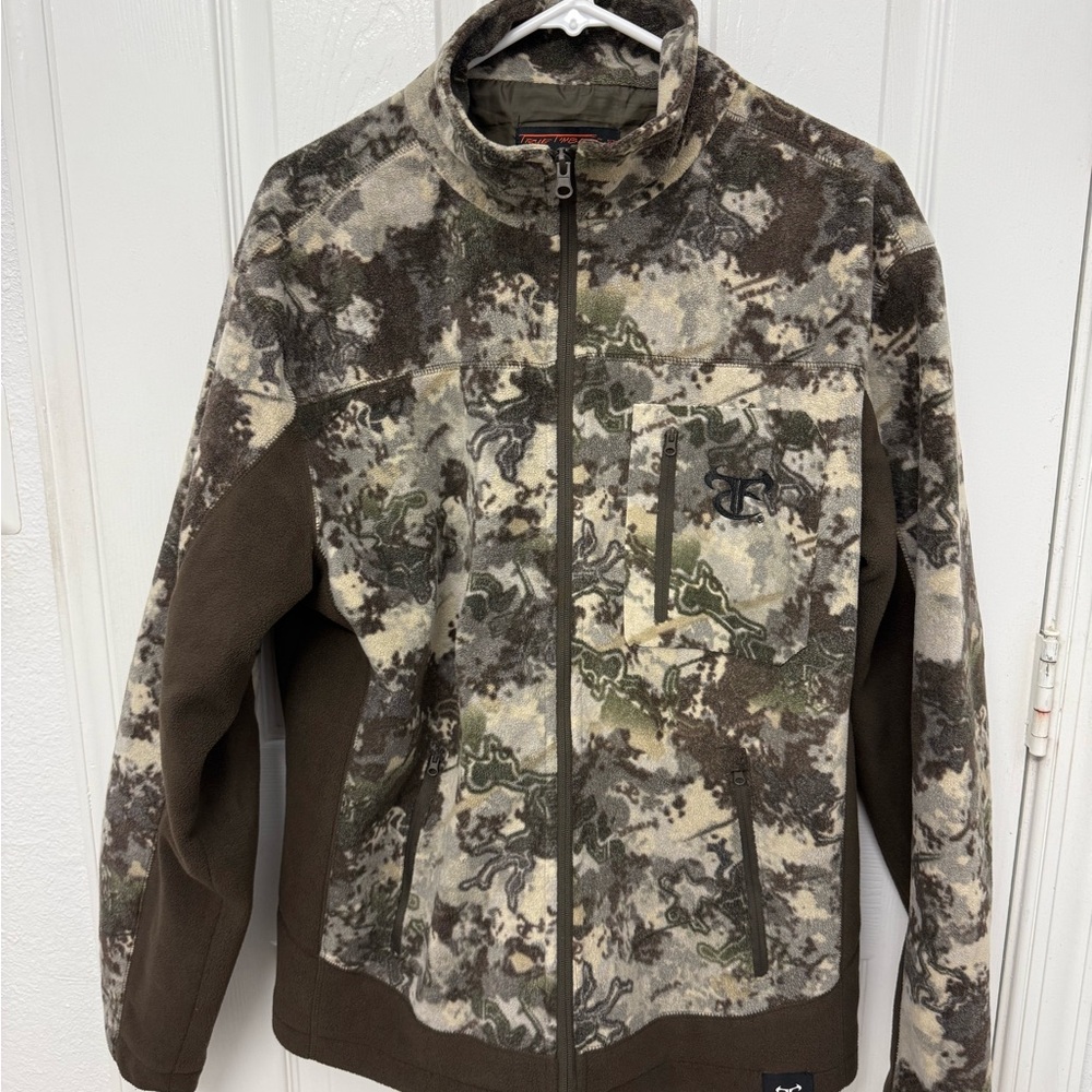 Trye timber camo Men's Camouflage Fleece Jacket size M pre-owned
